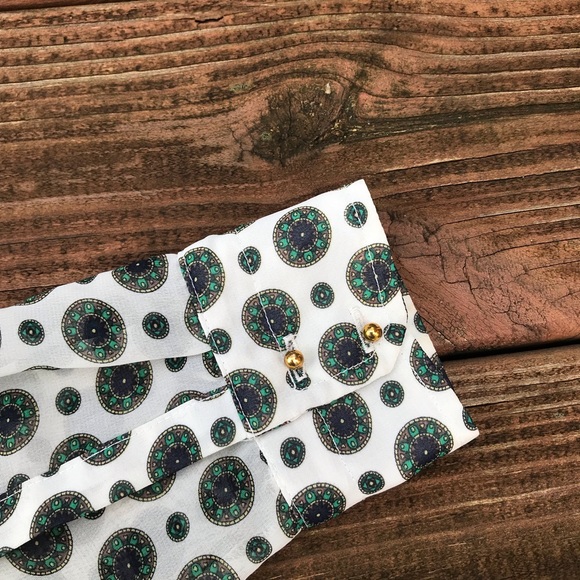 PHILOSOPHY Sheer Cream Button Down Blouse - Picture 5 of 7